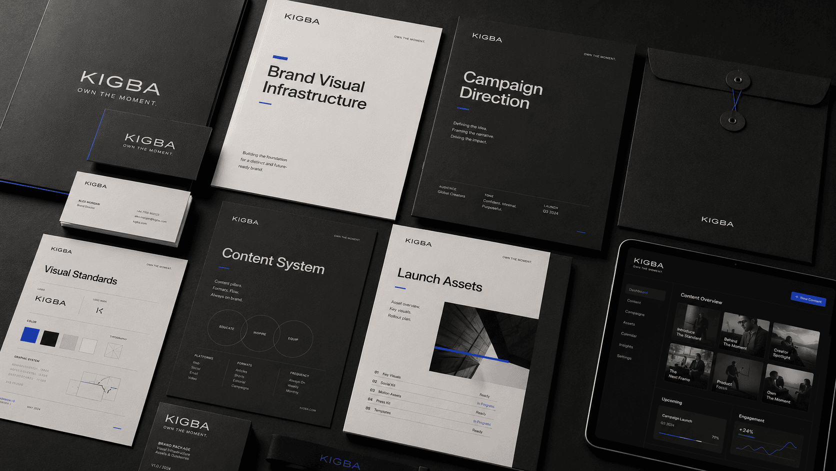 KIGBA brand visual infrastructure materials